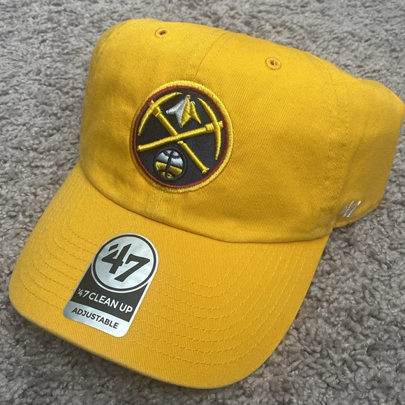 Gold ‘47 Clean Up Denver Nuggets Adjustable Hat - Picture 2 of 3